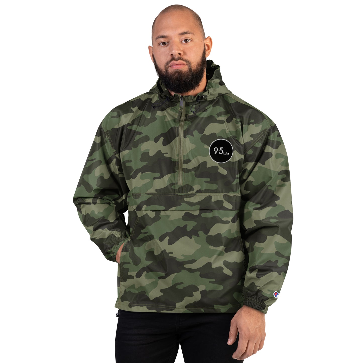 95Labs Embroidered Champion Packable Jacket